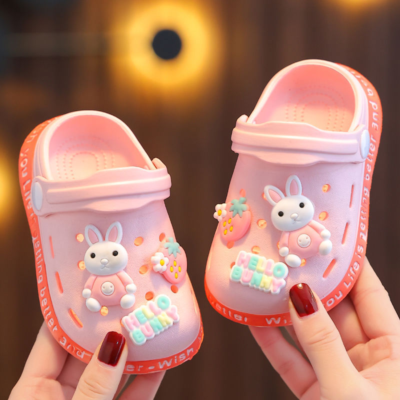 EVA children's slippers summer indoor non-slip factory soft baby boys' hole shoes closed toe baby girls' sandals