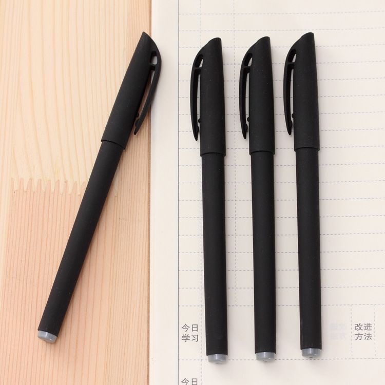 Advertising Pen Custom-Made Gel Pen Signature Pen Office Study Bullet Tip Black Carbon Pen Gift Pen Wholesale Smooth Writing