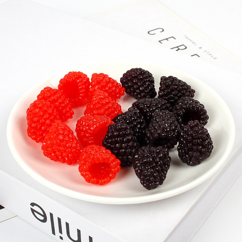 Factory Direct sales simulation wild strawberry raspberry raspberry model simulation fake fruit shooting props fruit shop decoration