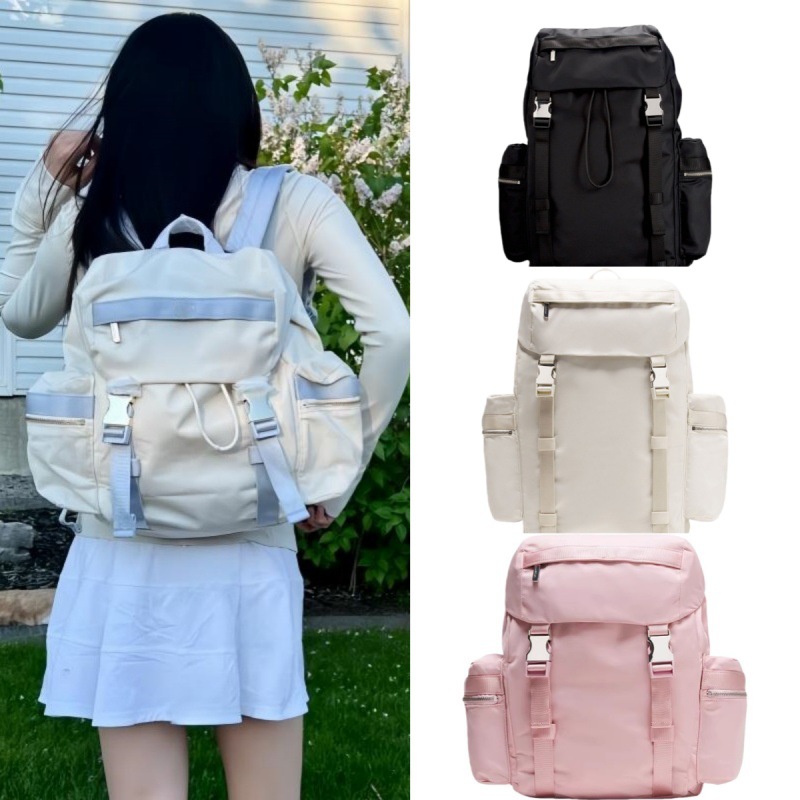 Lulu Backpack College Student School Bag Large Capacity Outdoor Sports Mountaineering Bag Lulu Backpack Lululemon Bag