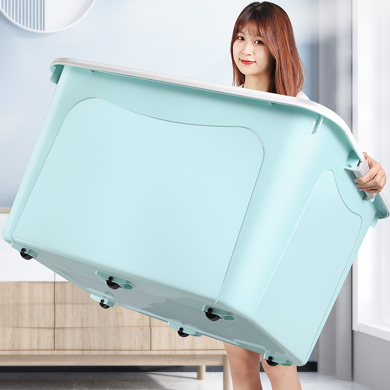 Plastic storage box extra large toy storage box extra large capacity dormitory quilt clothes storage box wholesale