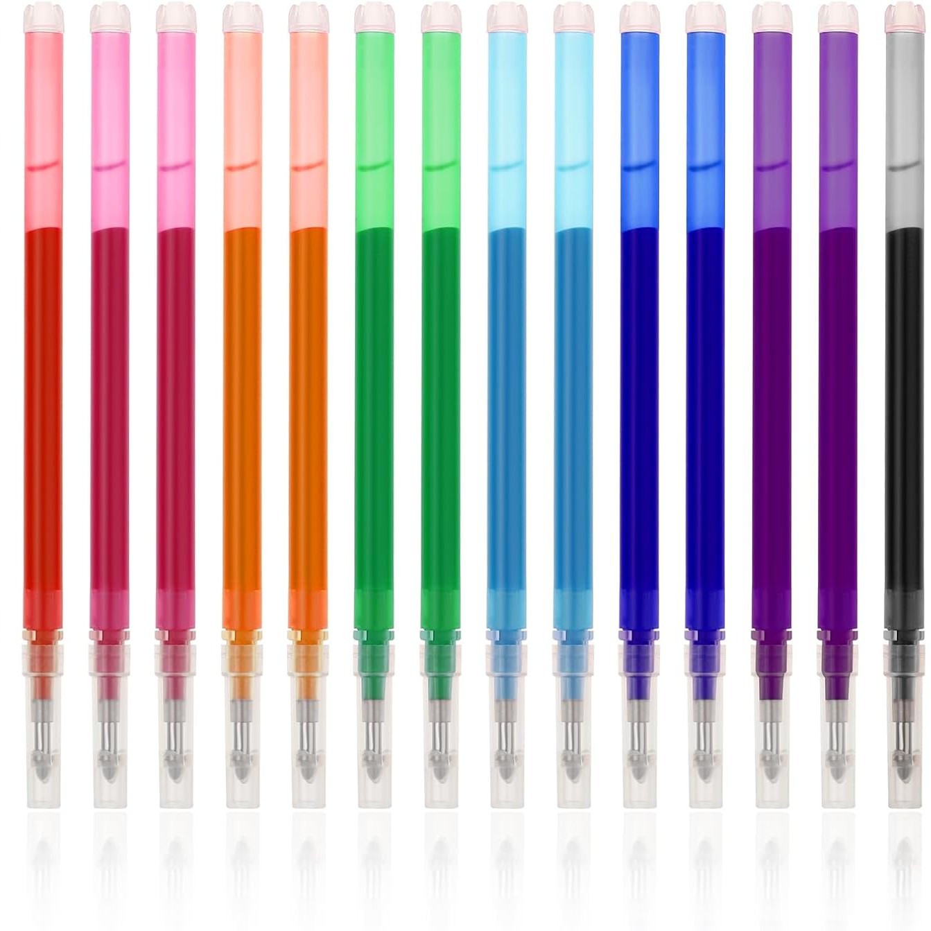 0.7mm press color thermal erasable refill temperature control color rod press gel pen learning office stationery sign pen